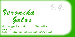 veronika galos business card